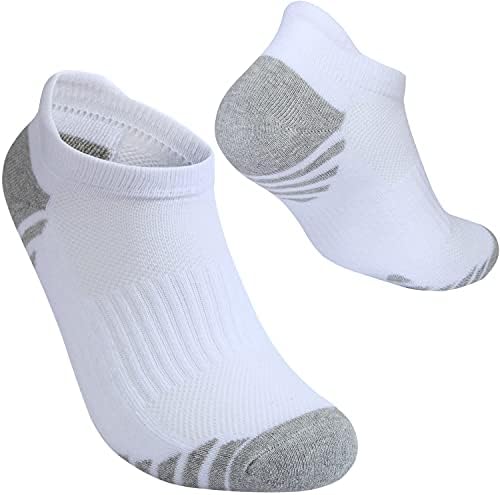 Pamučne čarape bez izložbe za muškarce sa jezičkom za petu, jastuk za kompresiju gležnja za trčanje atletske niske rezane muške čarape