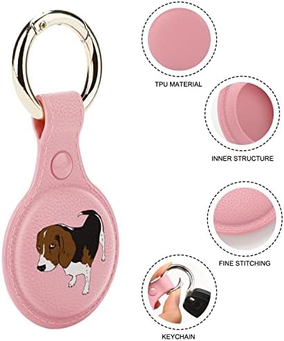 Zaštitna futrola za štene Beagle kompatibilna za AirTag držač lokatora protiv gubitka s privjeskom za ključeve za ovratnik za prtljag u novčaniku Cat Dog Pets