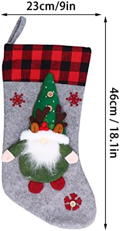Kenanlan božićnjak Božićna 25 * 24 * 5 Božićne čarape sa likovnim dekorom za lutke Početna Shop Party Xmas Tree Day Bag Ornament Pentanged