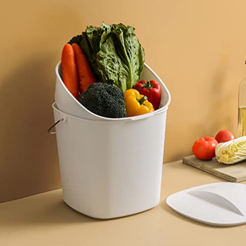 Cabilock plastični kontejner kuhinjska kanta za smeće suha i mokra kanta za odvajanje kuhinjskog otpada za višekratnu upotrebu okrugla