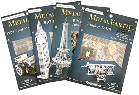 Metalna zemlja Zlatni zadnji brod Zlatna verzija 3D metalni model Kit fascinacije