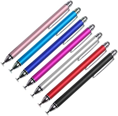 Boxwave Stylus olovkom Kompatibilan je s Garmin DrivesMart 86 - Dualtip Capacitive Stylus, Fiber Tip Disk Tip kapacitivni olovka za Garmin DrivesMart 86 - Metalno srebro