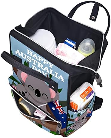 Bager pelena slatka koala ruksak vodootporna torba multifunkcionalna vrećica za promjenu pelena za muškarce 10,6x7.8x14in