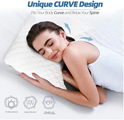 Mastery Mart Sleeper Jastuk, rashladni jastuk sa grlićom masikalnim krevetom, jastuk za pjenu za bolove uz podršku u vratu i rame,