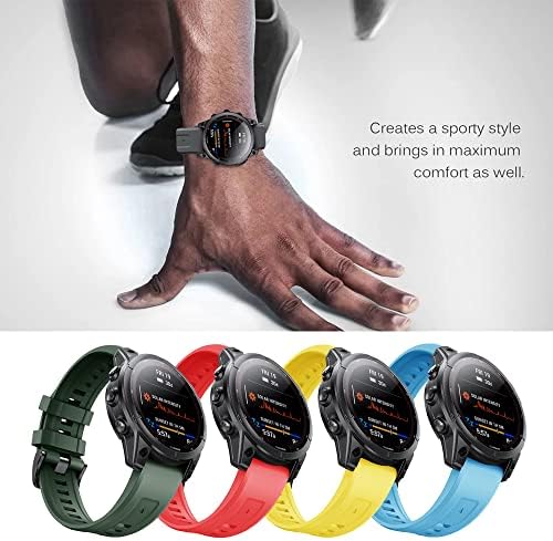 DJDLFA 22 26mm Silikonske remene za Garmin Fenix ​​6x 6 Pro 7x 7 5 5x 3 3HR 945 SmartWatch narukvica Brzo oslobađanje narukvice