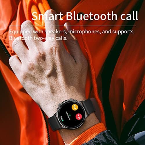 Amikadom Smart Watch IP67 Vodootporan SmartWatch Bluetooth pozivi Zvučnik 1,32 '' HD dodirni ekran Sport Fitness Smart Watch Black