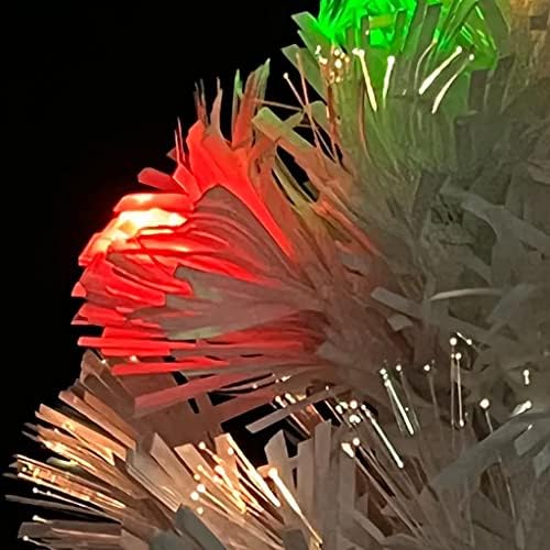 Vidaxl umjetno božićno drvo sa LED bijelom 25.2 optički vlakno