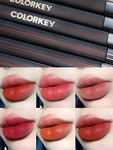 COLORKEY Moist Velvet Lip Lacquer Matte Silk Satin sjajilo za usne s novim emulgatorom tipa & amp; Cross Polymer ,hidratantna tekstura losiona, uživajte u svilenkastoj mekoći