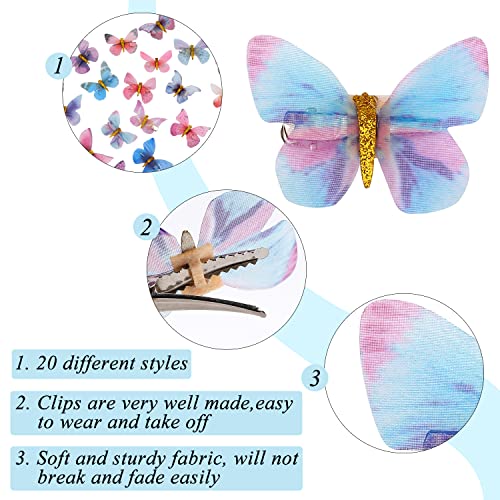 Butterfly Clips, Butterfly Hair Clips, Small Hair Clips, Y2K Accessories, hair Clips za debelu kosu, Cute Hair Clips, butterfly Glitter,