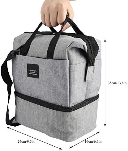 Pretinac za ručak višeslojna izolovana termo kutija za hlađenje Tote HandBag picnic Storage torba za rame za muškarce i žene