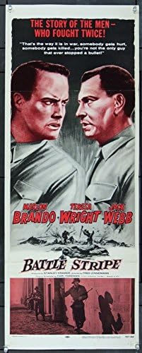 Muškarci originalni umetakni poster preklopljeni fini uvjet Ponovno izdanje 1957 Marlon Brando Jack Webb režija Fred Zinnemann