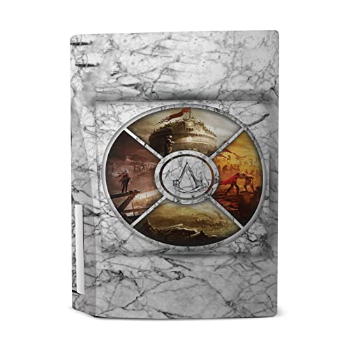 Dizajn kućišta za glavu zvanično licencirani Assassin's Creed Logo Brotherhood Graphics mat vinil naljepnica za prednju ploču Gaming skin decal Cover kompatibilan sa Sony PlayStation 5 PS5 disk Edition Console