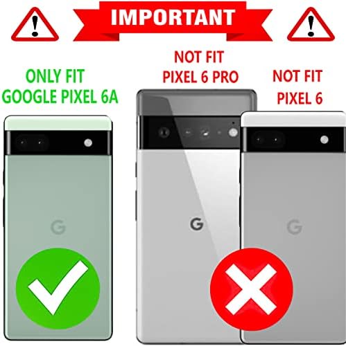 za futrolu Pixel 6A, futrolu Google Pixel 6A, sa [uključenim zaštitnim ekranom od kaljenog stakla], STARSHOP vojni zaštitni poklopac