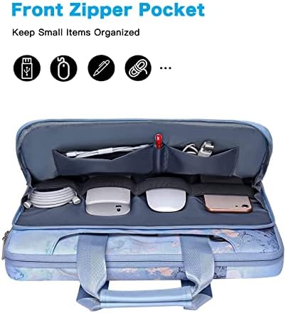Mosiso 360 zaštitna torba za laptop kompatibilna sa 17-17.3 inčnim Dell HP Acer Samsung Sony Chromebook računarom, akvarel mramorni