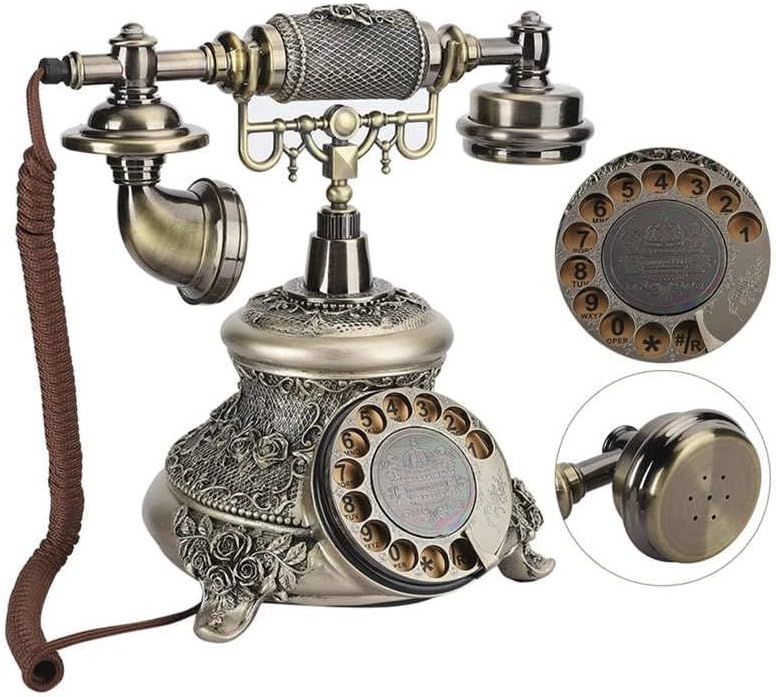 Houkai Rotate Vintage Fiksni telefon Revolve Count Antique Telefoni fiksna telefona za uredski hotel