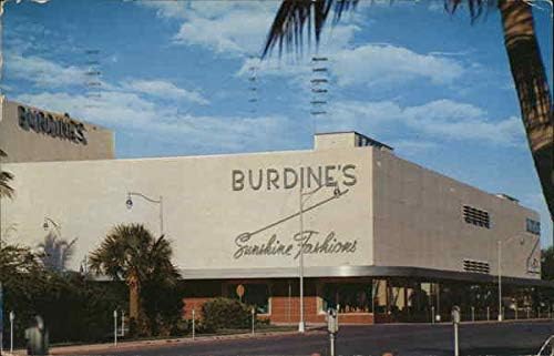Burdine's Miami Beach, Florida FL Original Vintage Postcard 1959