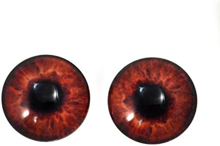 20mm tamno smeđe staklene oči kabuhoni za maštanske umjetničke lutke taksidermijske skulpture ili nakit izrade zanata od 2