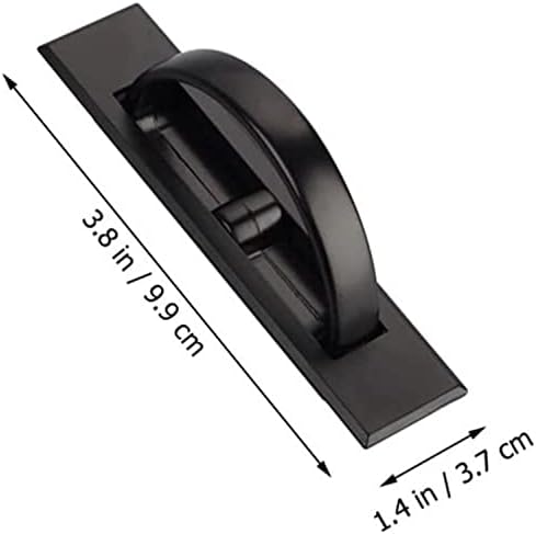 XMHF Nevidljiva ručica ormara za kabinet 180 ° rotirajuća legura Cink Skrivena hvataljka Prikrivena vrata ručke hardvera za ormar, tatami, ormar, ladicu, ormar, crni