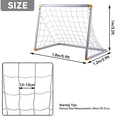 Fudbalska mreža 12x6, Dječija fudbalska mreža za zamjensku mrežu golova i trake za nogometne golove, Fit 6 'X 4', 8 'X 6', 12 'X 6', 24' X 8 ' mreža za golove