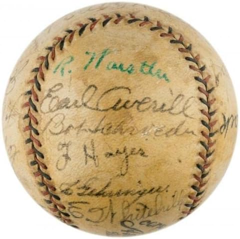 Babe Ruth & Lou Gehrig 1934 Obilazak Japana Tim potpisan bejzbol JSA COA - AUTOGREMENA BASEBALLS