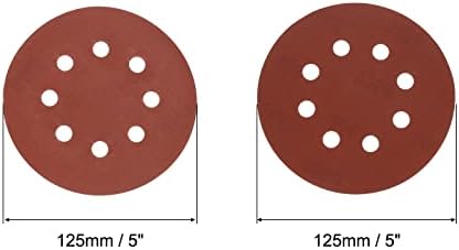 Uxcell 100 kom 5-inčni aluminijski oksid bijeli suhi kukic i petlje brusne kopije patrone 400 Grit & 800 Grit