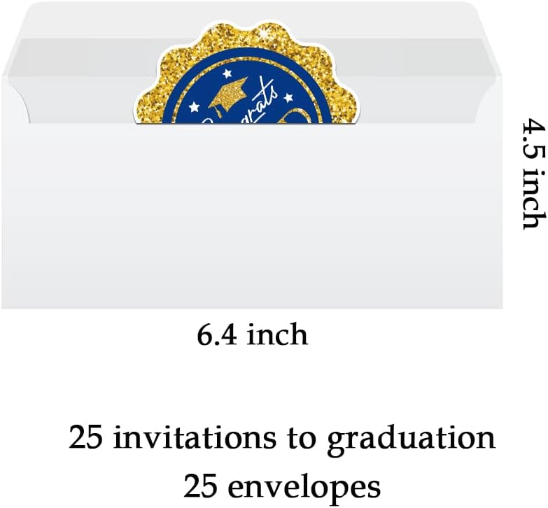 Haipino 25 Diplomirani pozivnički podaci sa kovertama, proslava 2023 Grad, 2023 Visokoškolska univerzitetske masterske putnike, dostave
