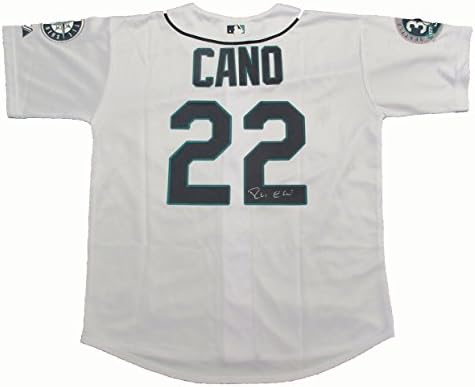 Robinson Cano Autographied Mariners White Jersey W / Dokaz, na slici Robinson potpisivanje za nas, PSA / DNK Autentifikovan, Seattle