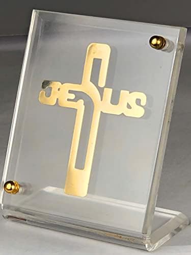 Shree Kreations Isus Krist Raspeće Za Auto Instrument Tabla Pozlaćeni Krst Krst Za Christian Car Decor Isus Car Accessories