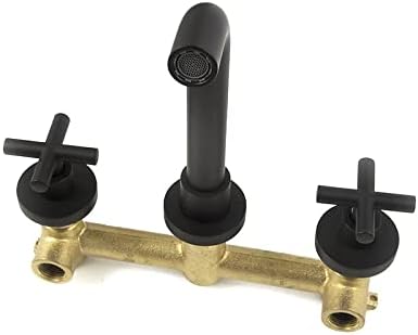 Dvostruke ručke za kupaonicu Slavina zidne mesingane mješalice za vodu Dodirni četkicu Gold & Rose & Chrome & Matt Black