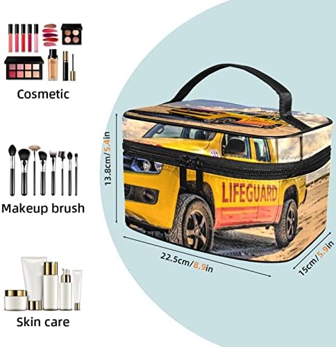 Yoyoamoy šminka za žene dame djevojke, velika kozmetička torba sa zatvaračem Make up Organizator Travel torbica, držač četkica i ručice